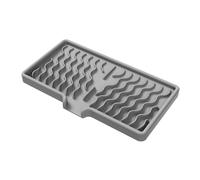 Jabonera para ducha, protector de jabón de silicona, rectangular, autodrenante, organizador de baño antideslizante para encimeras y fregaderos