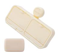 Jabonera para ducha sin agujeros con tapa | Organizador de esponja para baño, cocina, lavandería, bañera, cepillo de dientes y maquinilla de afeitar