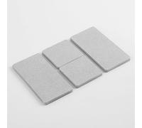 Jaboneras de Diatomita Absorbentes, 4 pcs - Portavasos Jabonera de Tierra Diatomeosa Piedra de Secado para Baño Cocina