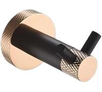 Jaboneras, estante de oro rosa, soporte papel higiénico, barra toalla, riel, gancho for, jabonera(Double Hook)