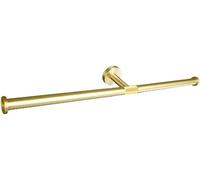 Jaboneras, toallero dorado, anillo de barra, gancho for abrigo, soporte papel higiénico, jabonera(Double Towel Bar B)