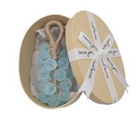 Jabones, Crystal Grape Soap on a Rope, Decorative Grape Shaped Soap, Natural Cold Process Bath Soaps Gift for Women & Men, Bathroom Decor, Holiday Present (Blue)