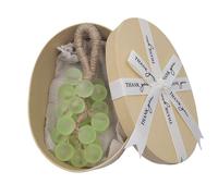 Jabones, Crystal Grape Soap on a Rope, Decorative Grape Shaped Soap, Natural Cold Process Bath Soaps Gift for Women & Men, Bathroom Decor, Holiday Present (Green)