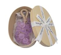 Jabones, Crystal Grape Soap on a Rope, Decorative Grape Shaped Soap, Natural Cold Process Bath Soaps Gift for Women & Men, Bathroom Decor, Holiday Present (Purple)