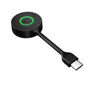 Jabra Link 400 USB-C DECT Adaptador, Llave portátil y Duradera con un Alcance inalámbrico Seguro de hasta 150 m para determinados Auriculares inalámbricos Engage - Variante UC - Negro