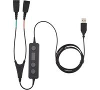 Jabra 265-09 cable de audio USB2.0 2x QD Negro