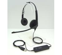 Jabra Biz 1100 Duo USB Sobre PC Auriculares 1159-0158 Nuevo para Trabajo De Home