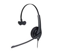 Jabra Biz 1500 - Auricular monoaural con Cable USB-A, micrófono con cancelación de Ruido y Unidad de Control - Protección Sonidos excesivamente Altos y dañinos para softphones