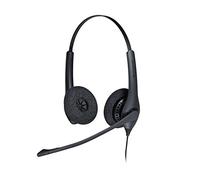 Jabra Biz 1500 - Auriculares estéreo con Cable USB-A, micrófono con cancelación de Ruido y Unidad de Control - Protección contra Sonidos excesivamente Altos y dañinos para softphones y deskphones