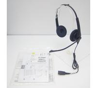 Jabra Biz 1500 Estéreo Cancelación de Ruido con Cable Teléfono Qd Negro Nuevo