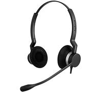 Jabra Biz 2300 - Auriculares estéreo con cable USB-A UC - Certificados para Comunicaciones Unificadas - Con cancelación de ruido y unidad de control de llamadas para softphones