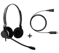 Jabra Biz 2300 Duo Qd Auriculares Con Enlace 230 USB Cable Adaptador para Work