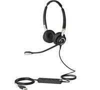 Jabra Biz 2400 II - Auriculares estéreo con Cable USB-A CC UC Certificado para Comunicaciones Unificadas - con cancelación de Ruido, Voz HD y Controlador programable