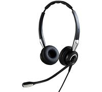 Jabra Biz 2400 II - Auriculares Ligeros estéreo de rápida desconexión con Cable y cancelación de Ruido - Voz en Alta definición y Suave Diadema - para teléfonos de Escritorio