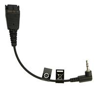Jabra 8800-00-46 cable de audio 0,15 m QD 2.5mm jack Negro