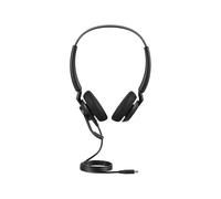 Jabra Engage 40 Auriculares Estéreo con cable, 2 micrófonos, cancelación de ruido, cable USB-C, ultraligero, Para las principales plataformas de comunicaciones unificadas como Zoom y Unify, Negro