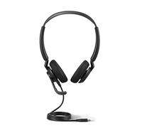 Jabra Engage 50 II - Auriculares estéreo con Cable, tecnología de 3 micrófonos con cancelación de Ruido y Cable USB-C, ultraligeros, Funciona con Todas Las Plataformas de comunicaciones unificadas