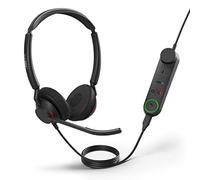 Jabra Engage 50 II - Auriculares estéreo con Cable y Control de Llamada de Enlace, tecnología de 3 micrófonos con cancelación de Ruido, Cable USB-A, Funciona con Todas Las Plataformas de