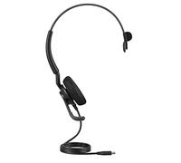 Jabra Engage 50 II Auriculares Monoaurales, 3 micrófonos, cancelación de ruido, ultraligeros, cable USB-C, Para plataformas de comunicaciones unificadas como Zoom, Unify, Negro