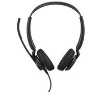 Jabra Engage 50 II Auriculares Estéreo con cable, 3 micrófonos, cancelación de ruido, ultraligeros, cable USB-C, Para plataformas de comunicaciones unificadas como Zoom y Unify, Negro