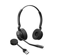 Jabra Engage 55 Auriculares Inalámbricos Estéreo con Adaptador Link 400 USB-A DECT, Micrófono con Cancelación de Ruido, Protección Auditiva - Certificado para MS Teams - Negro