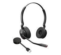Jabra Engage 55 SE - Auriculares estéreo UC, Adaptador Link 400c DECT, Cable USB-C a USB-C de 1.2 m, Funda de Transporte, garantía y Advertencia (folletos de Seguridad)