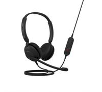 Jabra New Evolve 10 Auricular con Cable y micrófono con cancelación de Ruido para PC/portátil - USB-A - Certificado TCO - Ligero - Controles de Llamada/Volumen para reuniones en línea - Negro