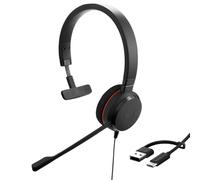 Jabra Evolve 20, Mono UC, USB C/A adapter