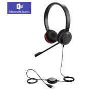 Jabra Evolve 20SE MS Duo: Certificado para Skype para empresas Auriculares estéreo para softphone VoIP