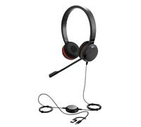 Jabra Evolve 30 II - USB-A/USB-C - Auriculares duales con Cable certificados para Microsoft Teams | Conector de 3,5 mm