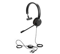 Jabra Evolve 30 II, Microsoft Teams Certified Mono Corded Headset with Call Cont