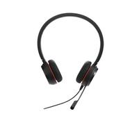 Jabra Evolve 30 II MS - Auriculares con Cable y micrófono, Cascos con Cable para reuniones, Auriculares con cancelación de Ruido, conexión USB-C, para Trabajar Desde casa y en la Oficina - Negro
