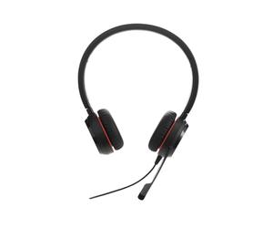 Jabra Evolve 30 II UC - Auriculares con Cable y micrófono, Cascos con Cable para reuniones, Auriculares con cancelación de Ruido, conexión USB-C, para Trabajar Desde casa y en la Oficina - Negro
