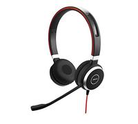 Jabra Evolve 40 - Auriculares estéreo con cable, optimizados para Microsoft Lync, color negro (renovado)