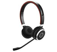 Jabra Evolve 65 MS, Auriculares Inalámbricos Estéreo Certificados por Microsoft con Batería de Larga Duración, Adaptador Bluetooth USB , Negro