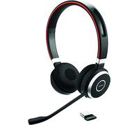 Jabra Evolve 65 SE Auriculares Inalámbricos Estéreo Bluetooth - Micrófono con Cancelación de Ruido, Batería de Larga Duración y Doble Conectividad - Certificado por MS Teams - Negro