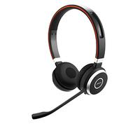 Jabra Evolve 65 SE Link380a MS - Auriculares estéreo Bluetooth con micrófono con cancelación de ruido, batería de larga duración y conectividad dual, funciona con todas las demás plataformas, color