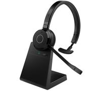 Jabra Evolve 65 TE (Tercera edición) Auriculares inalámbricos con Soporte de Carga - Micro cancelación de Ruido, autonomía de 16 Horas, Doble conectividad, Certificado MS Teams, soporta Otras