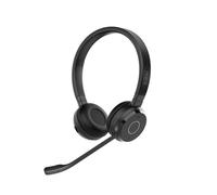 Jabra Evolve 65 TE (Tercera edición) - Auriculares inalámbricos de Doble oído, micrófono con cancelación de Ruido, batería de 16 Horas de duración, conectividad Dual, Funciona con Todas Las