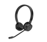 Jabra Evolve 65 TE (Tercera Edición) Auriculares Inalámbricos, Negro | 30m de Rango, 16h de Batería, Conectividad USB-A y USB-C, Conexión Simultánea con Dos Dispositivos