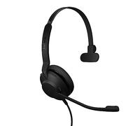 Jabra Evolve2 30 SE (versión 2025) Auriculares de una Sola Oreja con Cable con micrófono para el Trabajo, Auriculares de computadora, Nuevo Cable USB-A y USB-C, Funciona con Todas Las Plataformas de