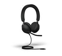 Jabra Evolve2 40, MS Mono Auriculares Alámbrico Diadema Oficina/Centro de llamadas USB tipo A Bluetooth Negro