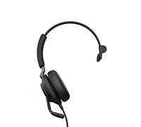 Jabra Auriculares monoaurales Evolve2 40 – Cancelación de ruido, 3 micrófonos, USB-A, Teams – Negro