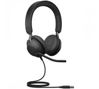 Jabra Evolve2 40, UC Stereo Auriculares Alámbrico Diadema Oficina/Centro de llamadas USB tipo A Bluetooth Negro