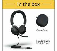 Jabra Evolve2 40 Estéreo Cableado Externos Auriculares Microsoft Equipos, Type-A
