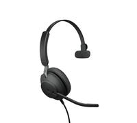 Jabra Evolve2 40 SE - Auriculares Mono con Cable y cancelación de Ruido con tecnología de Llamada de 3 micrófonos y Cable USB-A, Certificado MS Teams, Funciona con Todas Las demás Plataformas, Color