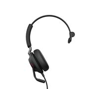 Jabra Evolve2 40 SE - Auriculares mono con cable y cancelación de ruido con tecnología de llamada de 3 micrófonos y cable USB-C, funciona con todas las plataformas de comunicaciones unificadas líderes