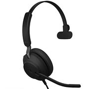 Jabra Evolve2 40 UC - Auriculares con Cable, USB-A, Mono, Color Negro, Auriculares de teletrabajo para Llamadas y música, Comodidad Mejorada Durante Todo el día, Auriculares con cancelación de Ruido