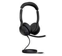 Jabra Evolve2 50 - Auriculares estéreo con Cable, tecnología AirComfort, micrófonos con cancelación de Ruido y cancelación Activa de Ruido, Certificado MS Teams, Funciona con Todas Las demás