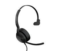 Jabra Evolve2 50 Wired Mono Headset - con tecnología AirComfort, micrófonos con cancelación de Ruido y cancelación Activa de Ruido, Funciona con Todas Las Principales Plataformas UC como Zoom y
